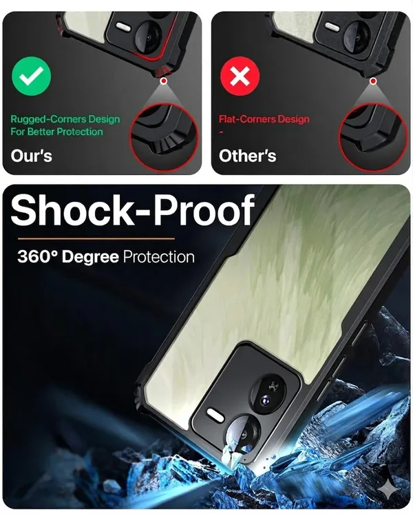Back_Case_Cover_For_Iqoo_Z9__Slim_Anti_Yellow_Protective___Shockproof_Bumper___Hybrid_Pc_Plus_Tpu_Frame___Transparent_Clear