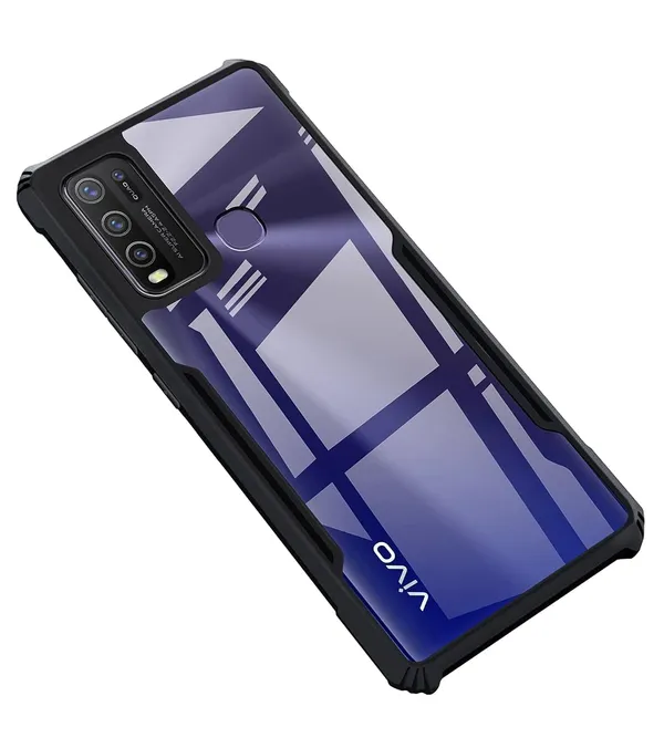 Back_Case_Cover_For_Vivo_Y50_/_Y30_4g_Slim_Anti_Yellow_Protective_Shock_Proof_Bumper_Hybrid_Pc_With_Tpu_Frame_Transparent_Clear