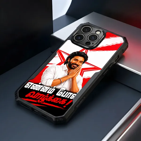 Tamil_Actor_Dhanush_Ennam_Pol_Valkai_Dialogue_Text_Design_Printed_Bumper_Glossy_Back_Case_Cover_With_Camera_Protection_MK000573_Ip