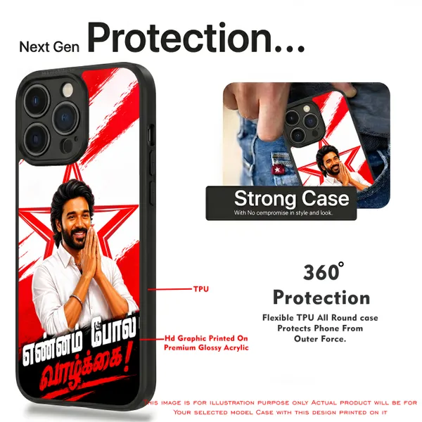 Tamil_Actor_Dhanush_Ennam_Pol_Valkai_Dialogue_Text_Design_Printed_Premium_Glossy_Back_Case_Cover_With_Camera_Protection_MK000573_Bx
