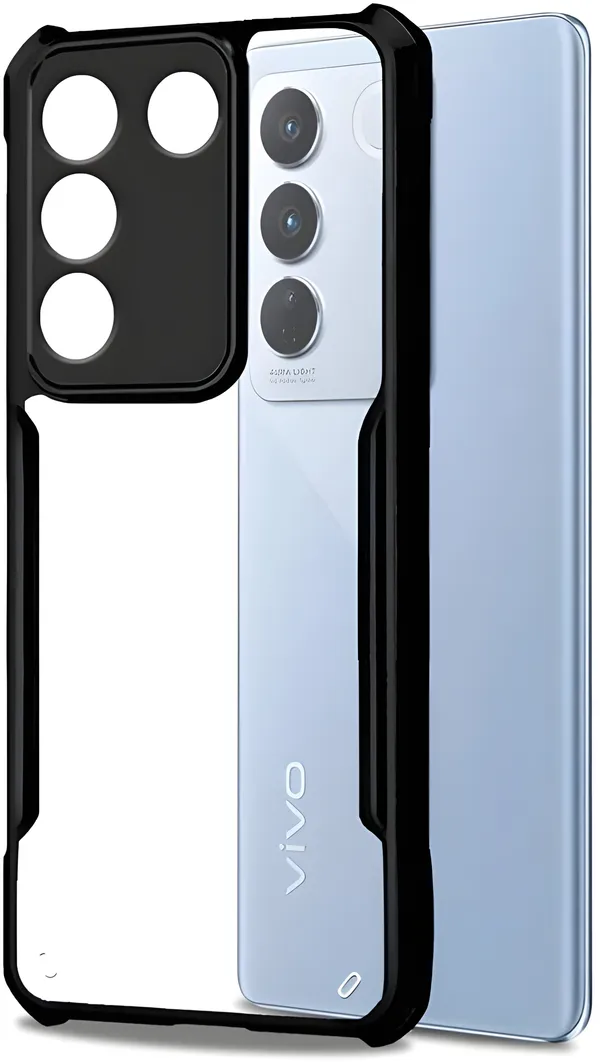 Back_Case_Cover_For_Vivo_V27_/_V27_Pro_Slim_Anti_Yellow_Protective_Shock_Proof_Bumper_Hybrid_Pc_With_Tpu_Frame_Transparent_Clear