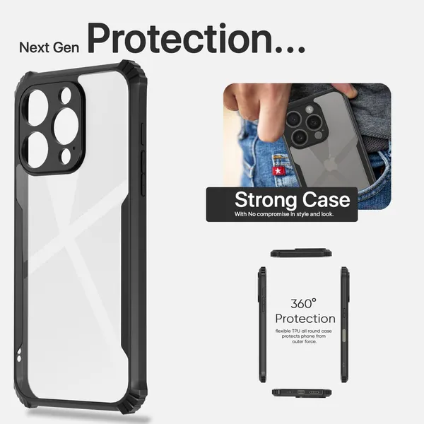 Back_Case_Cover_For_Iphone_16_Pro_Max__Slim_Anti_Yellow_Protective___Shockproof_Bumper___Hybrid_Pc_Plus_Tpu_Frame___Transparent_Clear