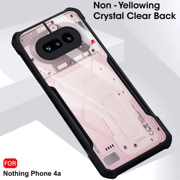 Back_Case_Cover_For_Nothing_4a_Slim_Anti_Yellow_Protective_Shock_Proof_Bumper_Hybrid_Pc_With_Tpu_Frame_Transparent_Clear