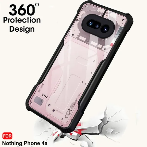 Back_Case_Cover_For_Nothing_4a_Slim_Anti_Yellow_Protective_Shock_Proof_Bumper_Hybrid_Pc_With_Tpu_Frame_Transparent_Clear