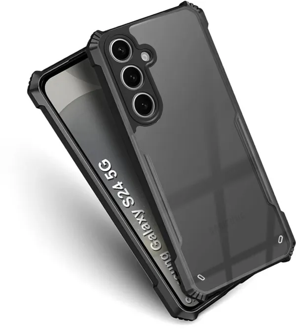 Back_Case_Cover_For_Samsung_S24_5g_Slim_Anti_Yellow_Protective_Shock_Proof_Bumper_Hybrid_Pc_With_Tpu_Frame_Transparent_Clear