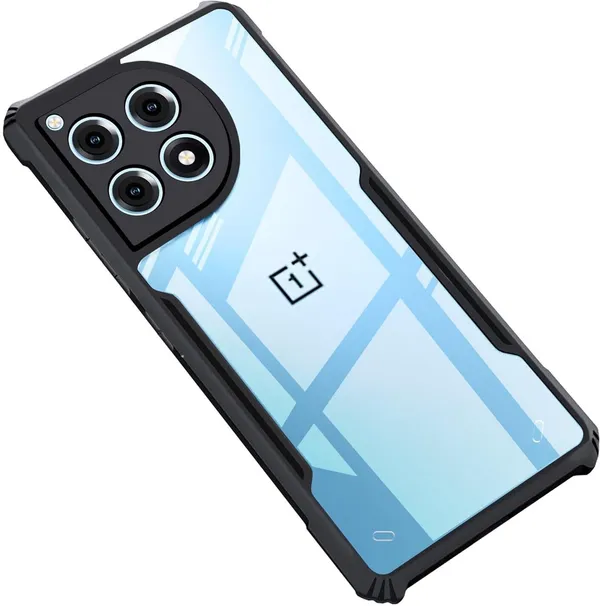 Back_Case_Cover_For_Oneplus_12r_5g_Slim_Anti_Yellow_Protective_Shock_Proof_Bumper_Hybrid_Pc_With_Tpu_Frame_Transparent_Clear