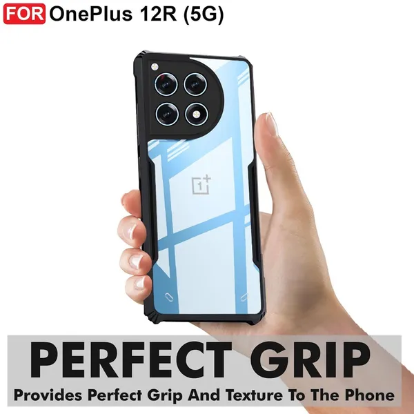Back_Case_Cover_For_Oneplus_12r_5g_Slim_Anti_Yellow_Protective_Shock_Proof_Bumper_Hybrid_Pc_With_Tpu_Frame_Transparent_Clear