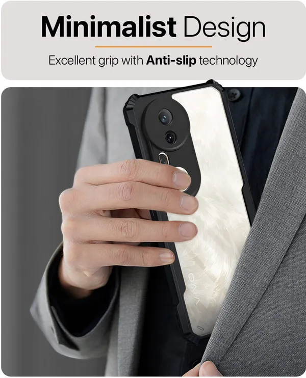 Back_Case_Cover_For_Vivo_T4_Ultra_5g_Slim_Anti_Yellow_Protective_Shock_Proof_Bumper_Hybrid_Pc_With_Tpu_Frame_Transparent_Clear