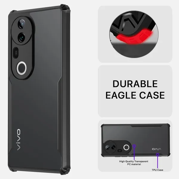 Back_Case_Cover_For_Vivo_T4_Ultra_5g_Slim_Anti_Yellow_Protective_Shock_Proof_Bumper_Hybrid_Pc_With_Tpu_Frame_Transparent_Clear