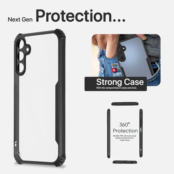 Back_Case_Cover_For_Samsung_A15_4g_5g_/_A25_5g_Slim_Anti_Yellow_Protective_Shock_Proof_Bumper_Hybrid_Pc_With_Tpu_Frame_Transparent_Clear