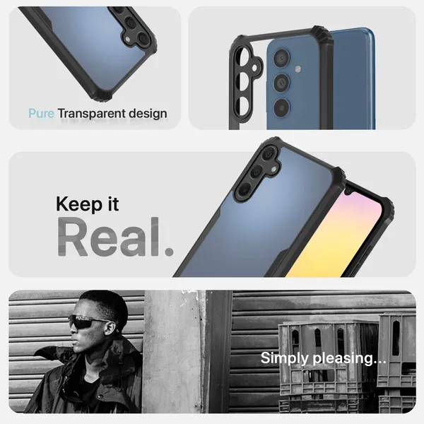 Back_Case_Cover_For_Samsung_A15_4g_5g_/_A25_5g_Slim_Anti_Yellow_Protective_Shock_Proof_Bumper_Hybrid_Pc_With_Tpu_Frame_Transparent_Clear