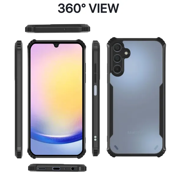 Back_Case_Cover_For_Samsung_A15_4g_5g_/_A25_5g_Slim_Anti_Yellow_Protective_Shock_Proof_Bumper_Hybrid_Pc_With_Tpu_Frame_Transparent_Clear