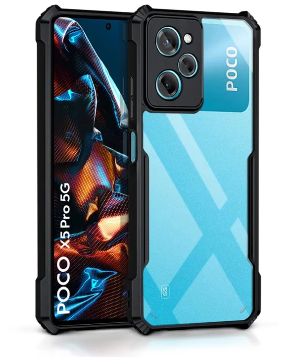 Back_Case_Cover_For_Redmi_Poco_X5_Pro_5g_Slim_Anti_Yellow_Protective_Shock_Proof_Bumper_Hybrid_Pc_With_Tpu_Frame_Transparent_Clear