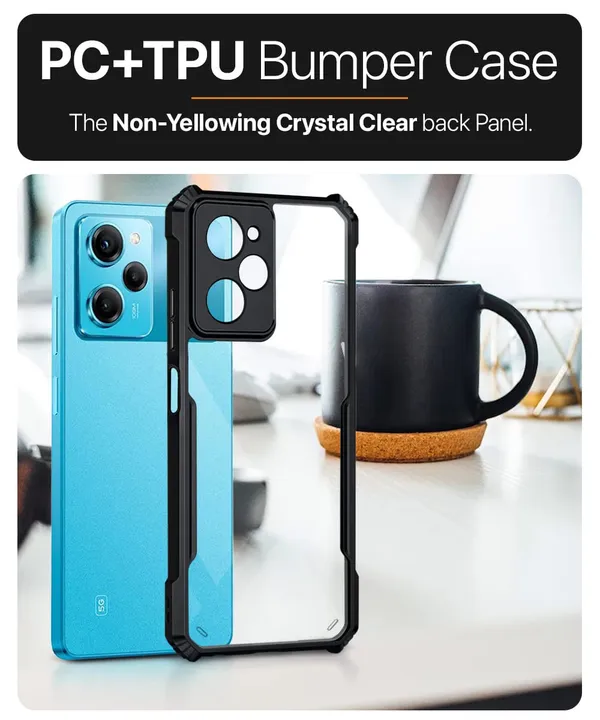 Back_Case_Cover_For_Redmi_Poco_X5_Pro_5g_Slim_Anti_Yellow_Protective_Shock_Proof_Bumper_Hybrid_Pc_With_Tpu_Frame_Transparent_Clear