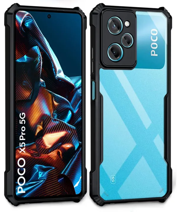 Back_Case_Cover_For_Redmi_Poco_X5_Pro_5g_Slim_Anti_Yellow_Protective_Shock_Proof_Bumper_Hybrid_Pc_With_Tpu_Frame_Transparent_Clear