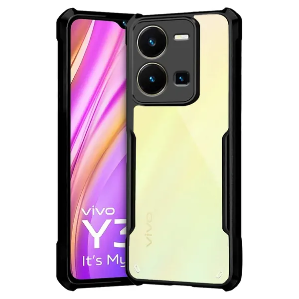 Back_Case_Cover_For_Vivo_Y35__Slim_Anti_Yellow_Protective___Shockproof_Bumper___Hybrid_Pc_Plus_Tpu_Frame___Transparent_Clear