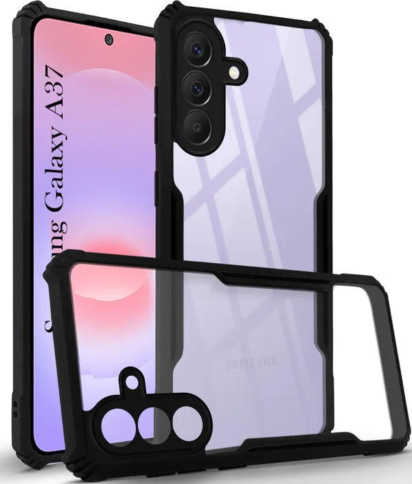 Back_Case_Cover_For_Samsung_A37_5g__A36_5g_Slim_Anti_Yellow_Protective_Shock_Proof_Bumper_Hybrid_Pc_With_Tpu_Frame_Transparent_Clear