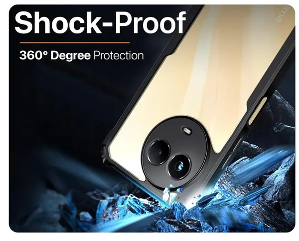 Back_Case_Cover_For_Realme_11_5g_11x_5g_C67_Slim_Anti_Yellow_Protective_Shock_Proof_Bumper_Hybrid_Pc_With_Tpu_Frame_Transparent_Clear