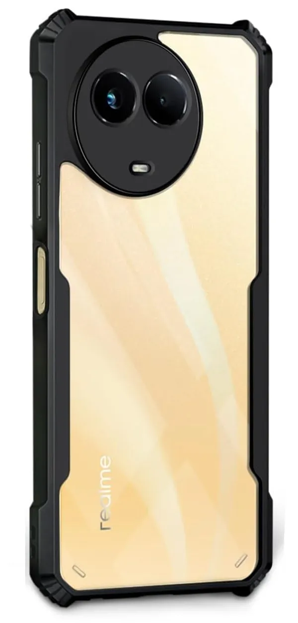 Back_Case_Cover_For_Realme_11_5g_11x_5g_C67_Slim_Anti_Yellow_Protective_Shock_Proof_Bumper_Hybrid_Pc_With_Tpu_Frame_Transparent_Clear