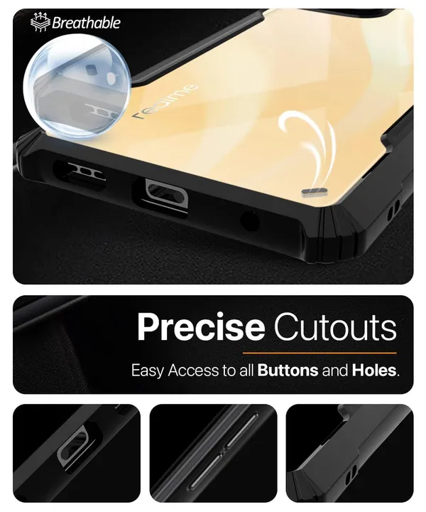 Back_Case_Cover_For_Realme_11_5g_11x_5g_C67_Slim_Anti_Yellow_Protective_Shock_Proof_Bumper_Hybrid_Pc_With_Tpu_Frame_Transparent_Clear