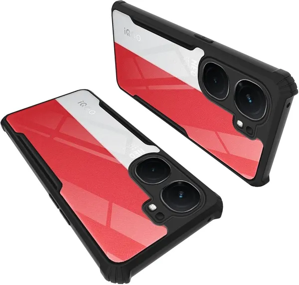 Back_Case_Cover_For_Iqoo_Neo_9_/_9_Pro_Slim_Anti_Yellow_Protective_Shock_Proof_Bumper_Hybrid_Pc_With_Tpu_Frame_Transparent_Clear