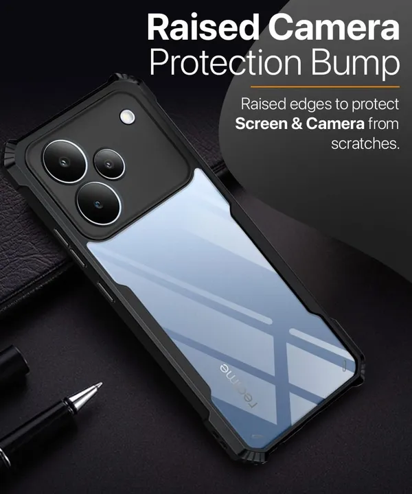 Back_Case_Cover_For_Realme_P4_Pro_5g_Slim_Anti_Yellow_Protective_Shock_Proof_Bumper_Hybrid_Pc_With_Tpu_Frame_Transparent_Clear