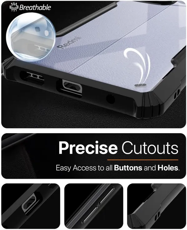 Back_Case_Cover_For_Redmi_Mi_Note_15_Pro_Plus_5g_Slim_Anti_Yellow_Protective_Shock_Proof_Bumper_Hybrid_Pc_With_Tpu_Frame_Transparent_Clear
