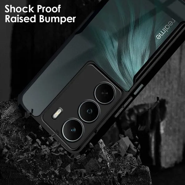 Back_Case_Cover_For_Realme_P4x_5g_Slim_Anti_Yellow_Protective_Shock_Proof_Bumper_Hybrid_Pc_With_Tpu_Frame_Transparent_Clear