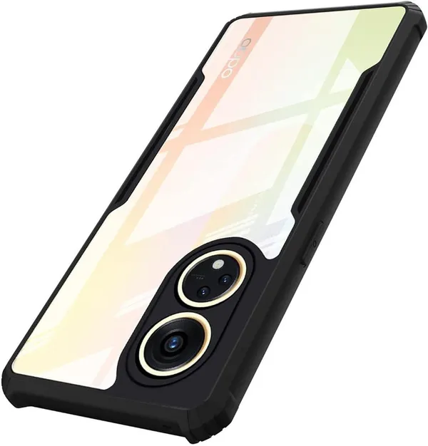 Back_Case_Cover_For_Oppo_Reno_8t_Slim_Anti_Yellow_Protective_Shock_Proof_Bumper_Hybrid_Pc_With_Tpu_Frame_Transparent_Clear