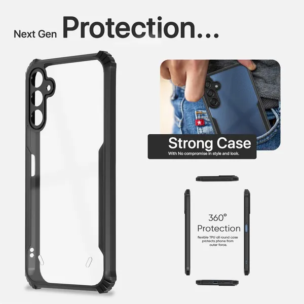 Back_Case_Cover_For_Samsung_A57_5g_Slim_Anti_Yellow_Protective_Shock_Proof_Bumper_Hybrid_Pc_With_Tpu_Frame_Transparent_Clear