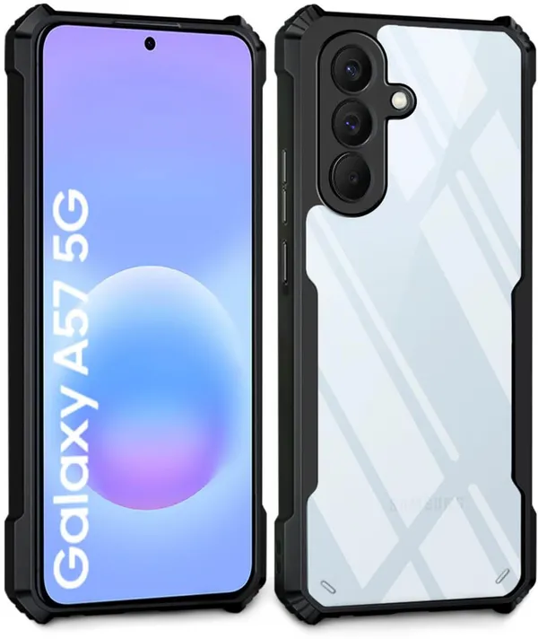 Back_Case_Cover_For_Samsung_A57_5g_Slim_Anti_Yellow_Protective_Shock_Proof_Bumper_Hybrid_Pc_With_Tpu_Frame_Transparent_Clear