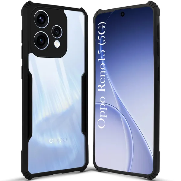 Back_Case_Cover_For_Oppo_Reno_15_5g_Slim_Anti_Yellow_Protective_Shock_Proof_Bumper_Hybrid_Pc_With_Tpu_Frame_Transparent_Clear