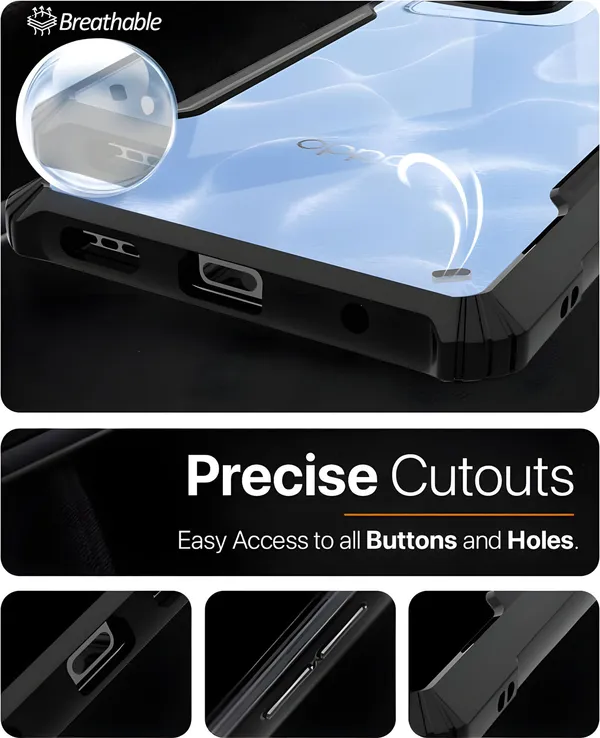 Back_Case_Cover_For_Oppo_F25_Pro_5g_Slim_Anti_Yellow_Protective_Shock_Proof_Bumper_Hybrid_Pc_With_Tpu_Frame_Transparent_Clear
