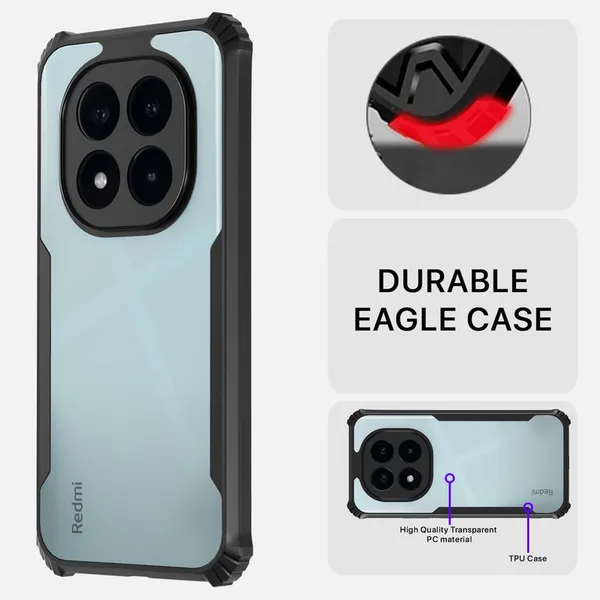 Back_Case_Cover_For_Redmi_Mi_Note_14_Pro__Slim_Anti_Yellow_Protective___Shockproof_Bumper___Hybrid_Pc_Plus_Tpu_Frame___Transparent_Clear