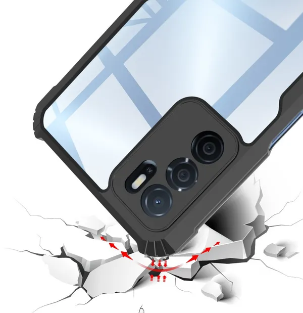 Back_Case_Cover_For_Oppo_A16__Slim_Anti_Yellow_Protective___Shockproof_Bumper___Hybrid_Pc_Plus_Tpu_Frame___Transparent_Clear