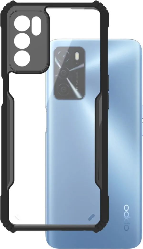 Back_Case_Cover_For_Oppo_A16__Slim_Anti_Yellow_Protective___Shockproof_Bumper___Hybrid_Pc_Plus_Tpu_Frame___Transparent_Clear