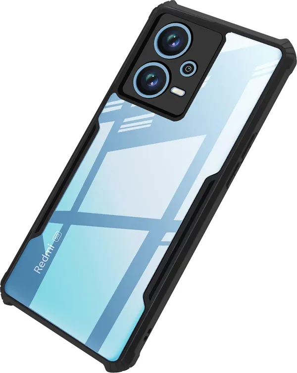 Back_Case_Cover_For_Redmi_Note_12_Pro_5g_Slim_Anti_Yellow_Protective_Shock_Proof_Bumper_Hybrid_Pc_With_Tpu_Frame_Transparent_Clear