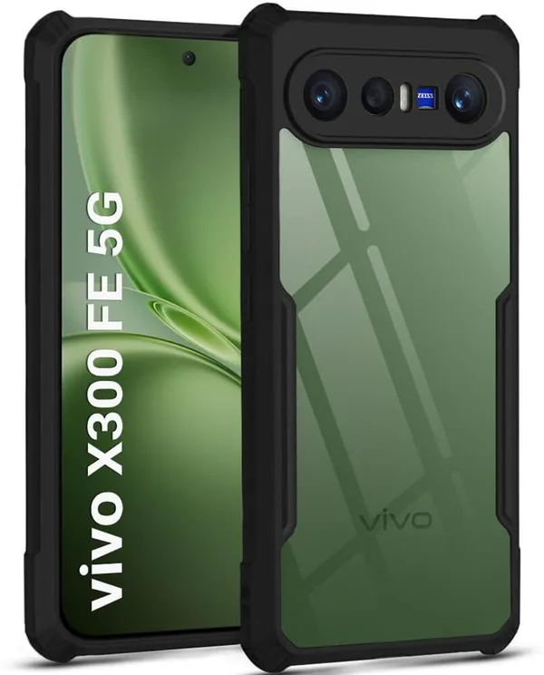 Back_Case_Cover_For_Vivo_X300fe_5g_Slim_Anti_Yellow_Protective_Shock_Proof_Bumper_Hybrid_Pc_With_Tpu_Frame_Transparent_Clear
