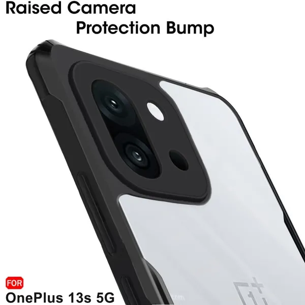 Back_Case_Cover_For_Oneplus_13s__13t_5g_Slim_Anti_Yellow_Protective_Shock_Proof_Bumper_Hybrid_Pc_With_Tpu_Frame_Transparent_Clear