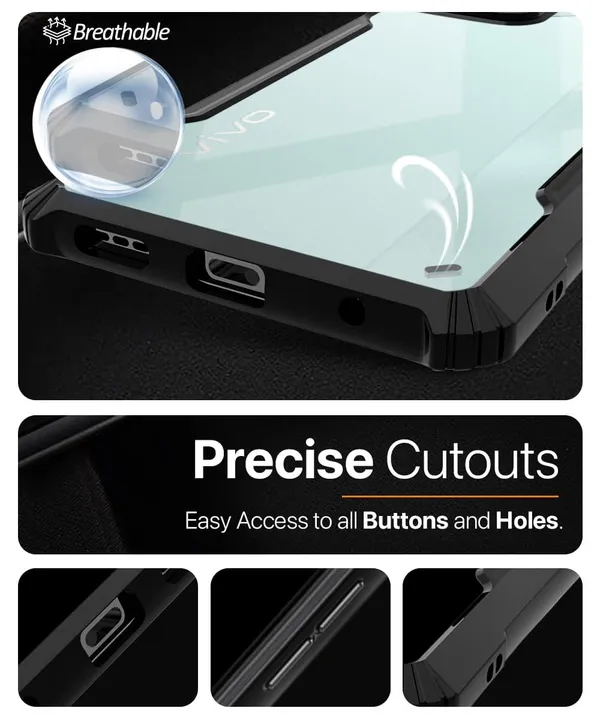 Back_Case_Cover_For_Realme_3_Pro__Slim_Anti_Yellow_Protective___Shockproof_Bumper___Hybrid_Pc_Plus_Tpu_Frame___Transparent_Clear