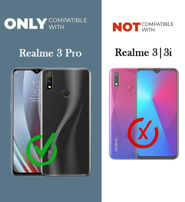 Back_Case_Cover_For_Realme_3_Pro__Slim_Anti_Yellow_Protective___Shockproof_Bumper___Hybrid_Pc_Plus_Tpu_Frame___Transparent_Clear