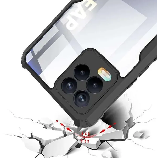 Back_Case_Cover_For_Realme_8_Pro_4g_Slim_Anti_Yellow_Protective_Shock_Proof_Bumper_Hybrid_Pc_With_Tpu_Frame_Transparent_Clear