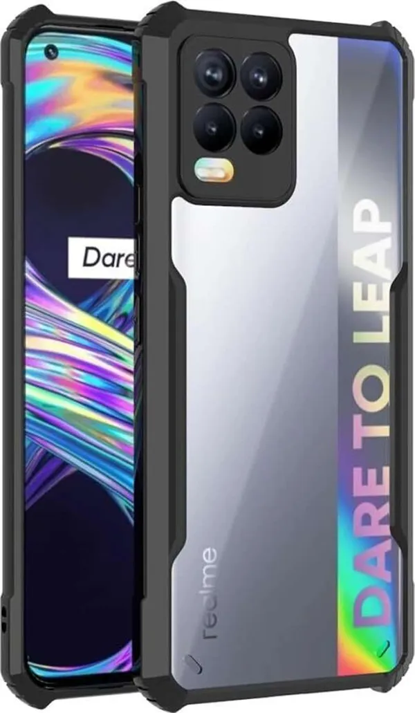 Back_Case_Cover_For_Realme_8_Pro_4g_Slim_Anti_Yellow_Protective_Shock_Proof_Bumper_Hybrid_Pc_With_Tpu_Frame_Transparent_Clear
