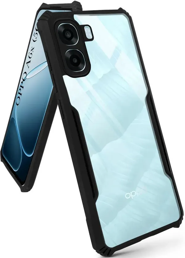 Back_Case_Cover_For_Oppo_K14x_5g_/_Oppo_A6x_/_A6s_5g_Slim_Anti_Yellow_Protective_Shock_Proof_Bumper_Hybrid_Pc_With_Tpu_Frame_Transparent_Clear
