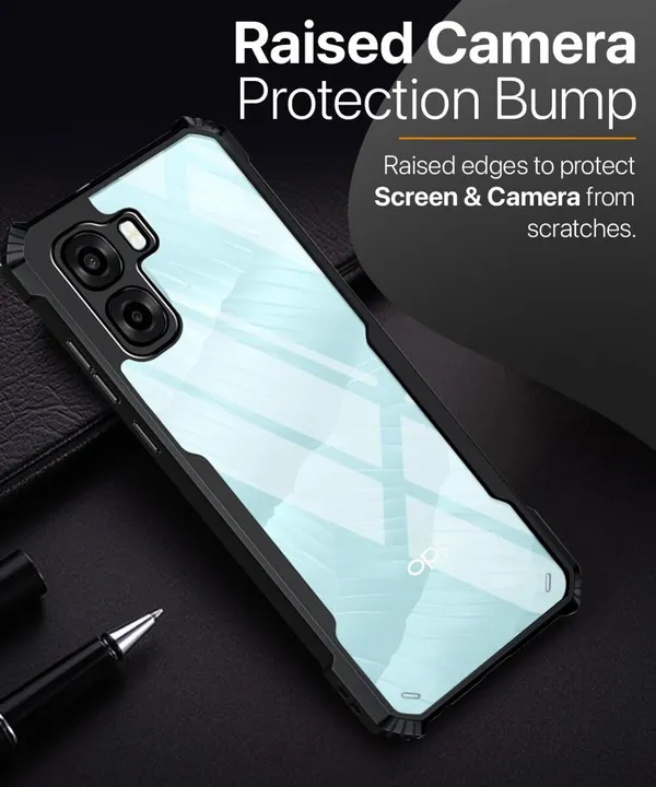 Back_Case_Cover_For_Oppo_K14x_5g_/_Oppo_A6x_/_A6s_5g_Slim_Anti_Yellow_Protective_Shock_Proof_Bumper_Hybrid_Pc_With_Tpu_Frame_Transparent_Clear