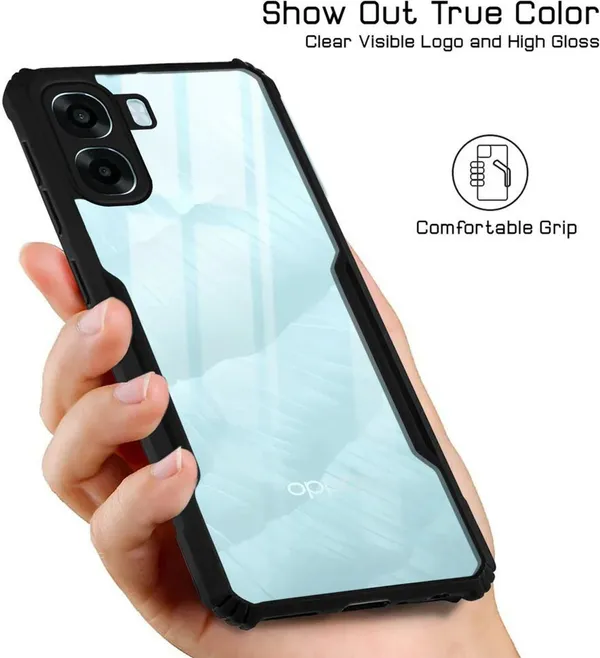 Back_Case_Cover_For_Oppo_K14x_5g_/_Oppo_A6x_/_A6s_5g_Slim_Anti_Yellow_Protective_Shock_Proof_Bumper_Hybrid_Pc_With_Tpu_Frame_Transparent_Clear