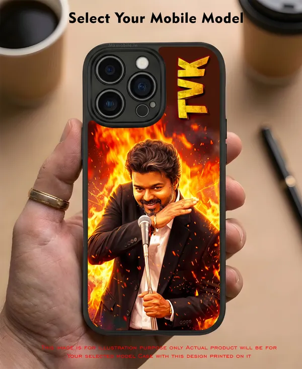 Tamil_Nadu_Muthalamaichar_C_Joseph_Vijay_Thalapathy_On_Fire_With_Text_Tvk_Design_Printed_Premium_Glossy_Back_Case_Cover_With_Camera_Protection_Mk000559_Bx