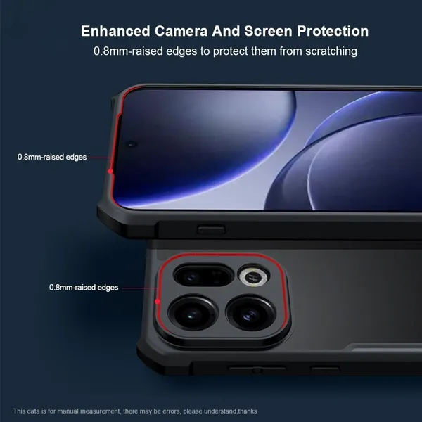 Back_Case_Cover_For_Oppo_Find_X9_5g_Slim_Anti_Yellow_Protective_Shock_Proof_Bumper_Hybrid_Pc_With_Tpu_Frame_Transparent_Clear