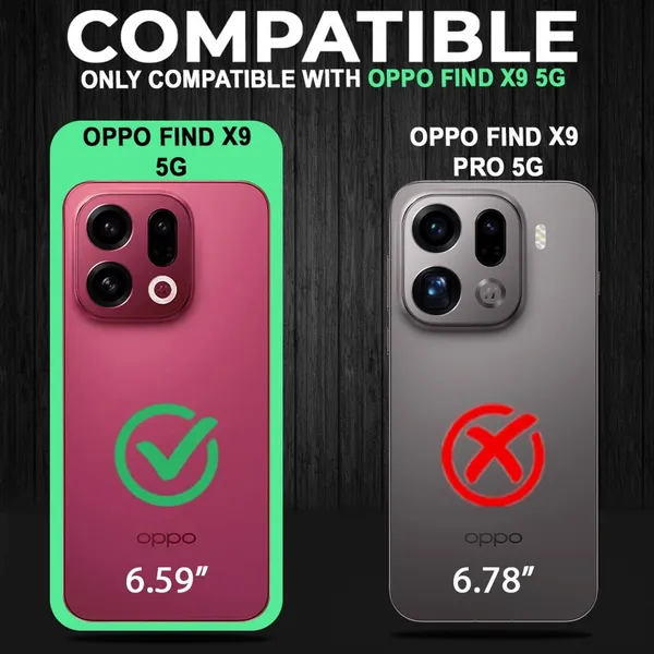 Back_Case_Cover_For_Oppo_Find_X9_5g_Slim_Anti_Yellow_Protective_Shock_Proof_Bumper_Hybrid_Pc_With_Tpu_Frame_Transparent_Clear