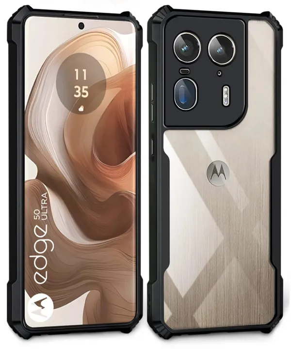 Back_Case_Cover_For_Moto_Edge_50_Ultra_5g__X50_Ultra_5g_Slim_Anti_Yellow_Protective_Shock_Proof_Bumper_Hybrid_Pc_With_Tpu_Frame_Transparent_Clear